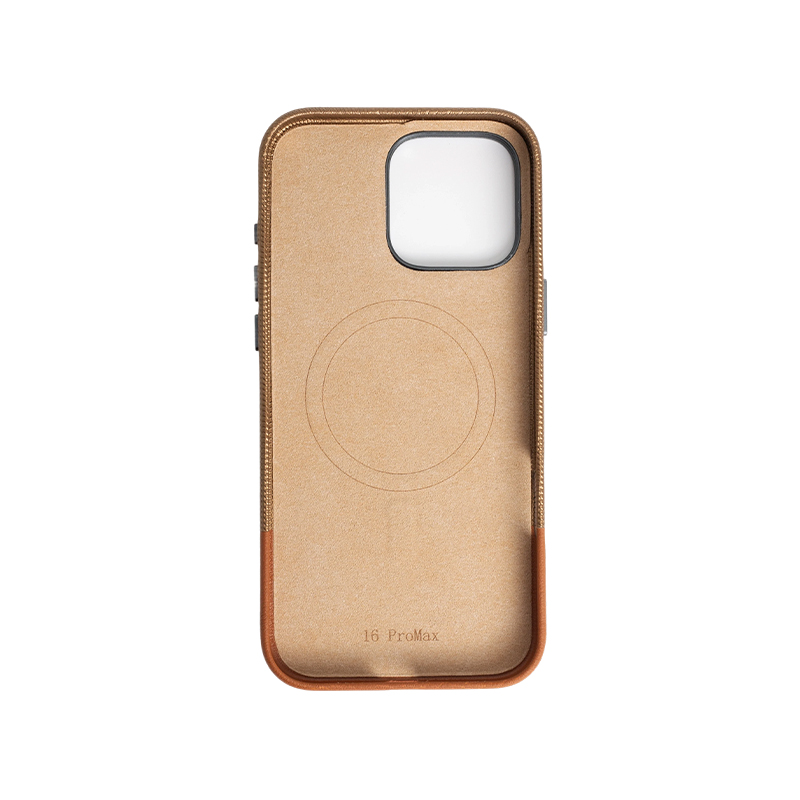 Brick And Stone Pattern Splicing (Metal Camera Ring + Metal Button + Magnetic Suction) Iphone Mobile Phone Protective Case
