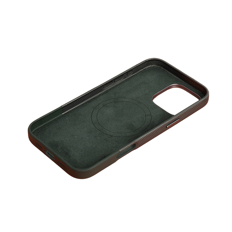 Brick And Stone Pattern Splicing (Metal Camera Ring + Metal Button + Magnetic Suction) Iphone Mobile Phone Protective Case