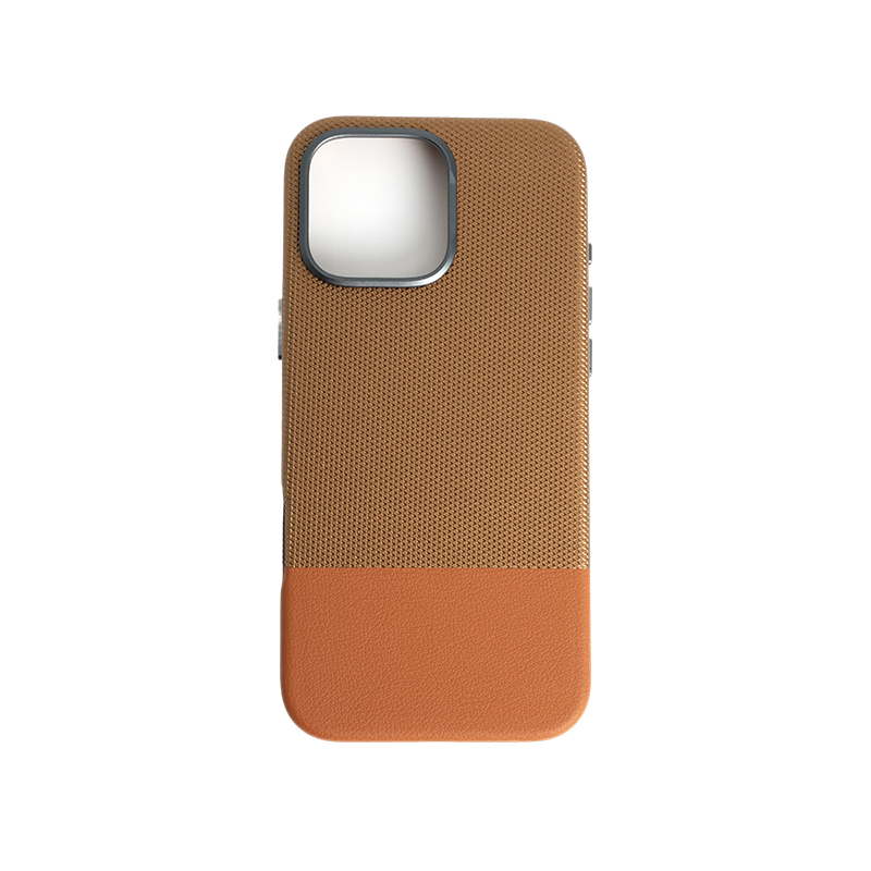 Brick And Stone Pattern Splicing (Metal Camera Ring + Metal Button + Magnetic Suction) Iphone Mobile Phone Protective Case