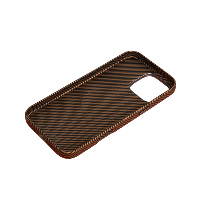 Carbon Fiber Pattern (Metal Camera Ring + Metal Button + Magnetic Suction) Iphone Mobile Phone Protective Case