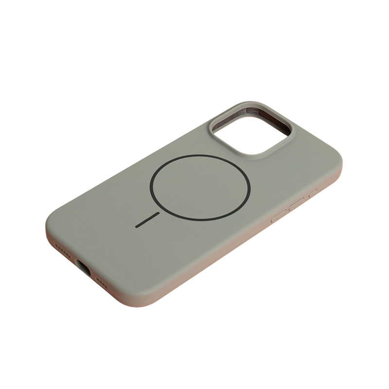 Apple Iphone Mobile Phone Magnetic Silicone Mobile Phone Case (Thin Circle) + Magnetic Suction