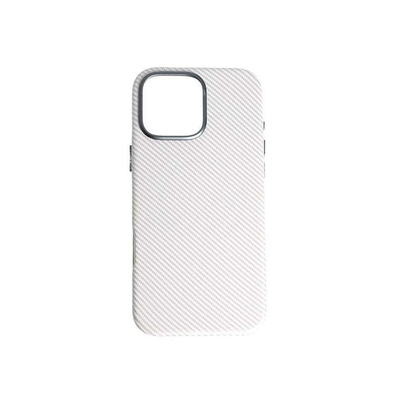 Carbon Fiber Pattern (Metal Camera Ring + Metal Button + Magnetic Suction) Iphone Mobile Phone Protective Case
